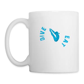 Top Fun Eat Schlaftauchgang. Mädchengeschenk wiederholen - Tasse - Weiß - Links