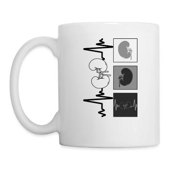 DialyseKrankenschwester Shirt, Techniker Krankenschwester Niere - Tasse - Weiß - Links