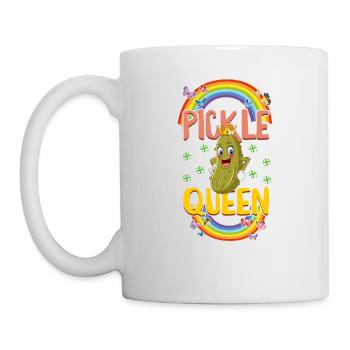 Vegetables Shirt, Pickle Queen Funny Vegetable - Mug - white - Left