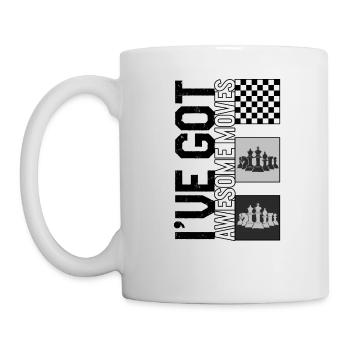 Chess Lover Shirt, I've Got Awesome Moves Chess - Mug - white - Left