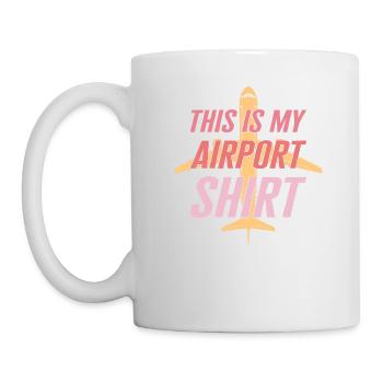 Airplane Lover Shirt, This Is My Airport Shirt, - Mug - white - Left