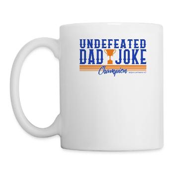 Father Shirt, Trophée du champion de la blague de papa invaincu - Mug blanc - blanc - Gauche