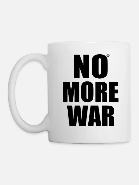 No more war - Tasse - Weiß