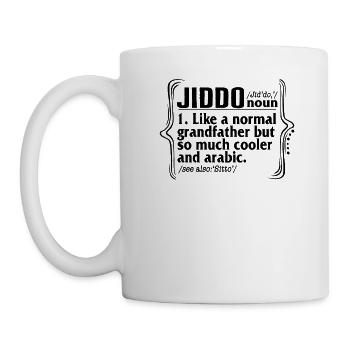Jiddo Substantiv Definition Hemd, arabischer Großvater - Tasse - Weiß - Links