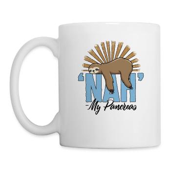 Atemtherapeutenhemd, nein Meine Bauchspeicheldrüse - Tasse - Weiß - Links