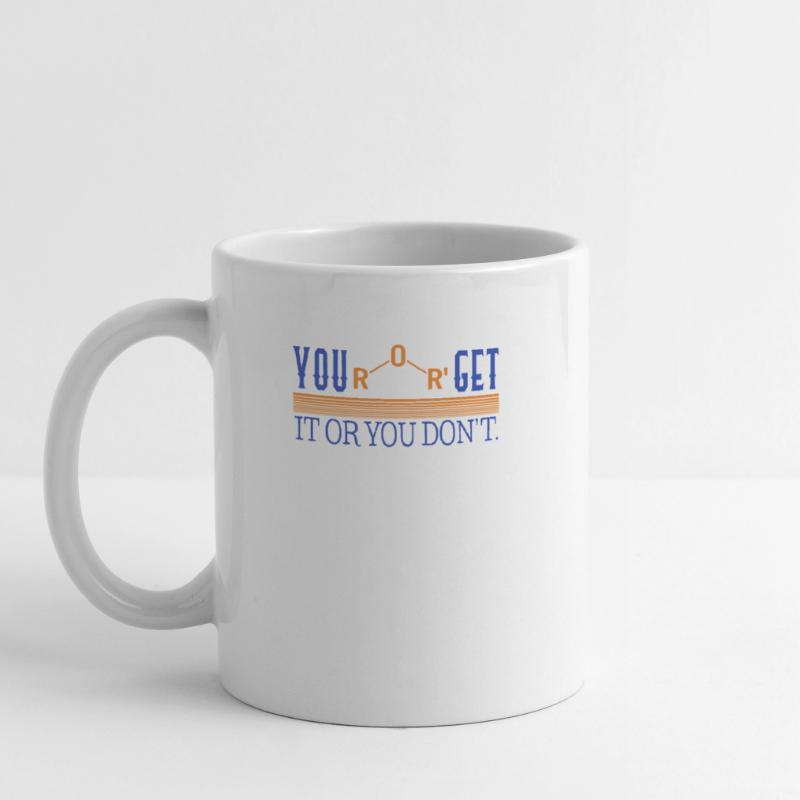 Chemisches Element Hemd, du Äther bekommst es oder du Tasse