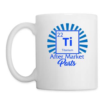 Hip Surgery Shirt, Ti Titanium Periodic Element - Mug - white - Left