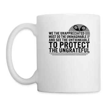 Chemise d’agent correctionnel, nous les non appréciés - Mug blanc - blanc - Gauche