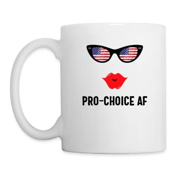 Chemise Pro Choice AF, chignon en désordre, majeur - Mug blanc - blanc - Gauche