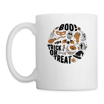 Chemise de costume d’Halloween, Trick Or Treat Witchy - Mug blanc - blanc - Gauche