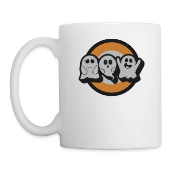 Chemise de costume d’Halloween, fantôme d’Halloween mignon - Mug blanc - blanc - Gauche