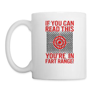 Halloween Shirt, You're In Fart Range Bullseye - Mug - white - Left