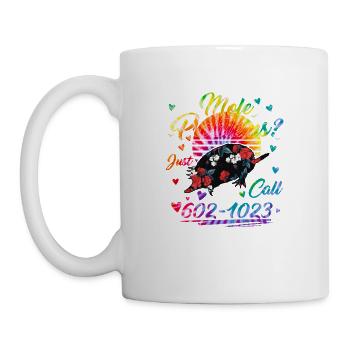Mole Day Mole Problems Just Call Avogadro's - Mug - white - Left
