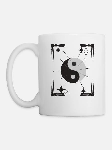 Akupunktur Yin und Yang Hemd, Nadeltherapeut - Tasse - Weiß