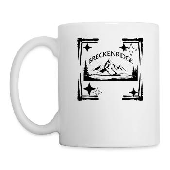 Skishirt, Breckenridge Souvenir Skifahren - Tasse - Weiß - Links
