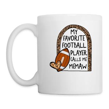 Maillot Memaw, mon joueur de football préféré m’appelle - Mug blanc - blanc - Gauche