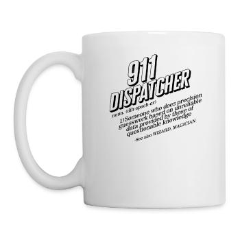 Dispatcher Shirt, Dispatcher Definition Tee, - Mug - white - Left