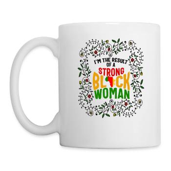 Black Lives Matter Shirt, ich bin das Ergebnis einer - Tasse - Weiß - Links