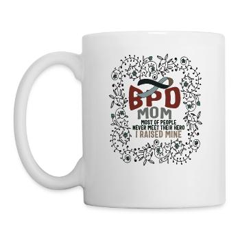Borderline Personality Disorder Shirt, BPD Mom - Mug - white - Left