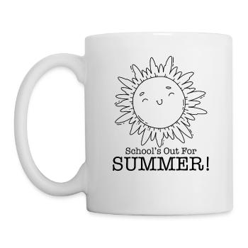 Last Day of School Shirt, Schools Out For Summer - Mug - white - Left