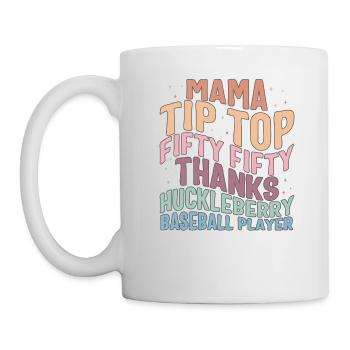 Neuro Nurse Shirt, Mama Tip-Top Fifty-Fifty - Mug - white - Left