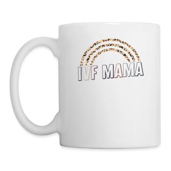 In Vitro Fertilization Shirt, IVF Mama Rainbow - Mug - white - Left