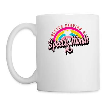 Chemise d’orthophoniste, meilleure audition et parole - Mug blanc - blanc - Gauche