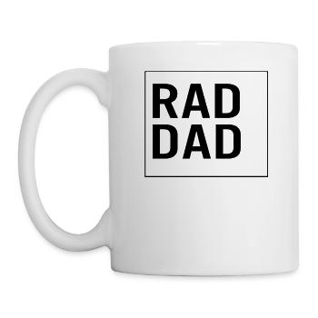 Vater-Shirt, Rad-Dad-T-Shirt, Protektoren-Anbieter - Tasse - Weiß - Links