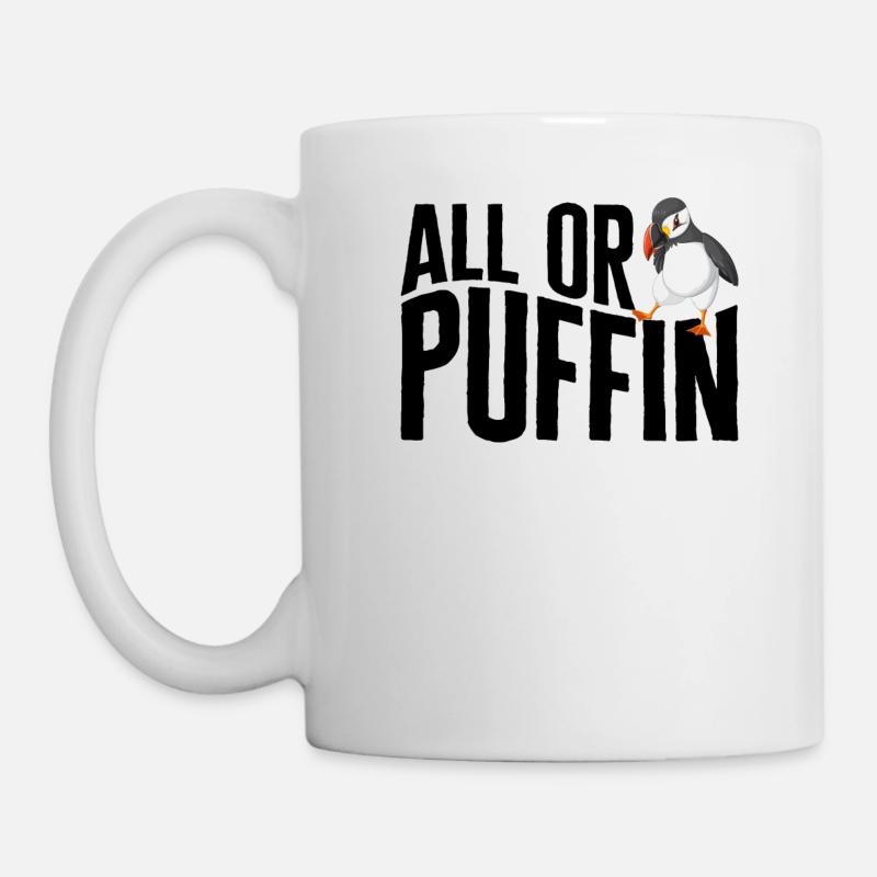 Papageientaucher-Hemd, alle oder Papageientaucher-T-Shirt, Gruppe von Marinesoldaten - Tasse - Weiß
