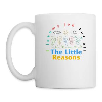 Lehrer-Shirt, ich liebe meinen Job für all das Kleine - Tasse - Weiß - Links