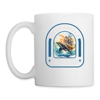 Gasparilla 2024 Danse du drapeau des dauphins Tampa FL - Mug blanc - blanc - Gauche