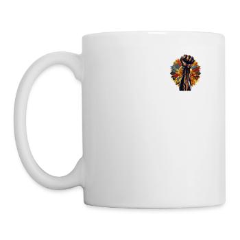 Unity and Power Black History Month Supportive - Mug - white - Left