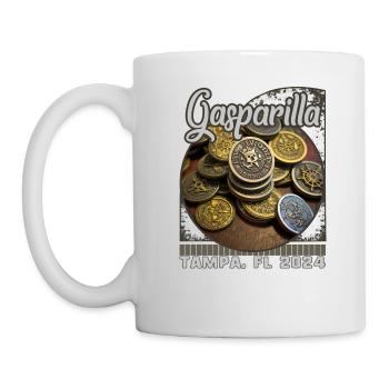 Gasparilla 2024 Vintage doublons Tampa FL - Mug blanc - blanc - Gauche