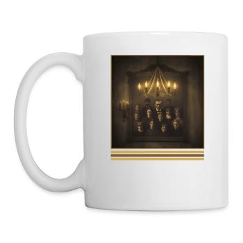 Spooky Vintage Family Portrait Gothic Tee - Mug - white - Left