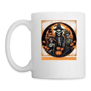 Pirate Halloween Shirt, Skeleton Pirates Tee, - Mug - white - Left