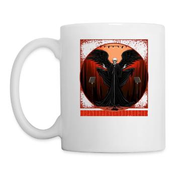Ange de la mort karaoké Halloween Tee - Mug blanc - blanc - Gauche