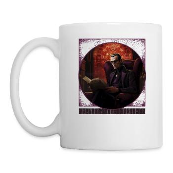 Club de lecture de Dracula T-shirt Halloween - Mug blanc - blanc - Gauche