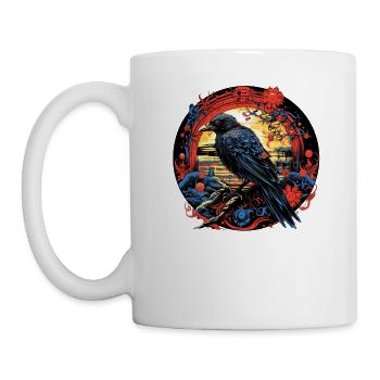 Folklore, Krähenmärchen, Symbole - Tasse - Weiß - Links