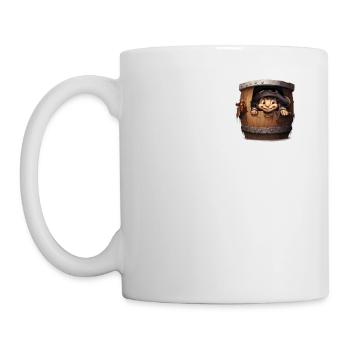 La vie de pirate pour moi humoristique Gasparilla Pocket T - Mug blanc - blanc - Gauche