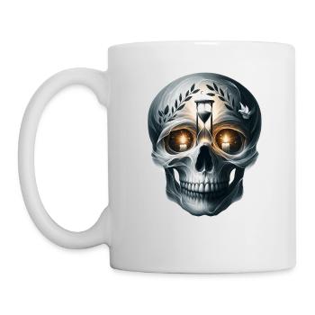 Lanterns of Hope Skull Tee PTSD Awareness and - Mug - white - Left