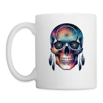 Night's Shield Skull T Shirt PTSD Strength and - Mug - white - Left