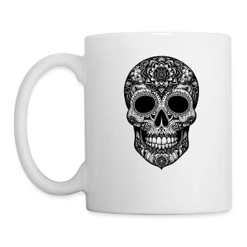 Celestial Swing Skull T Shirt Soie Aérienne - Mug blanc - blanc - Gauche