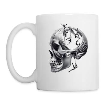 Graceful Heights Totenkopf Hemd Aerial Silks Tanz - Tasse - Weiß - Links