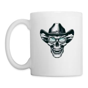 Wild Gallop Skull Tee Horse Riding Freedom and - Mug - white - Left