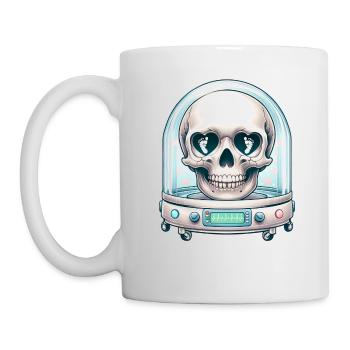 Tiny Miracles Skull Tee NICU Mom's Stärke und - Tasse - Weiß - Links