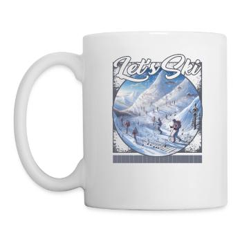 Let’s Ski Melodious Mountain Maneuvers Slope - Mug - white - Left