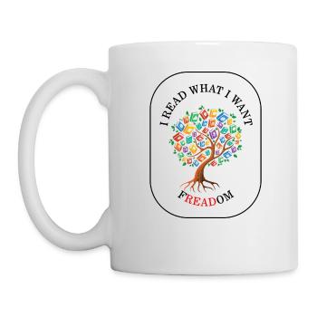 Bibliothekar Hemd, ich lese, was ich will Freadom T-Shirt, - Tasse - Weiß - Links