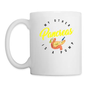 Diabetes Awareness Shirt, My Other Pancreas Is A - Mug - white - Left
