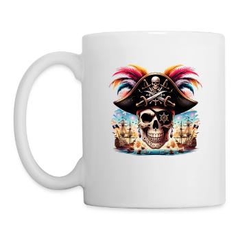 Piratenfest Totenkopf Shirt Gasparilla Celebration - Tasse - Weiß - Links