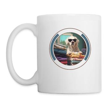 Coole Hundesonnenbrille Handtücher Pflege Haustierpflege - Tasse - Weiß - Links